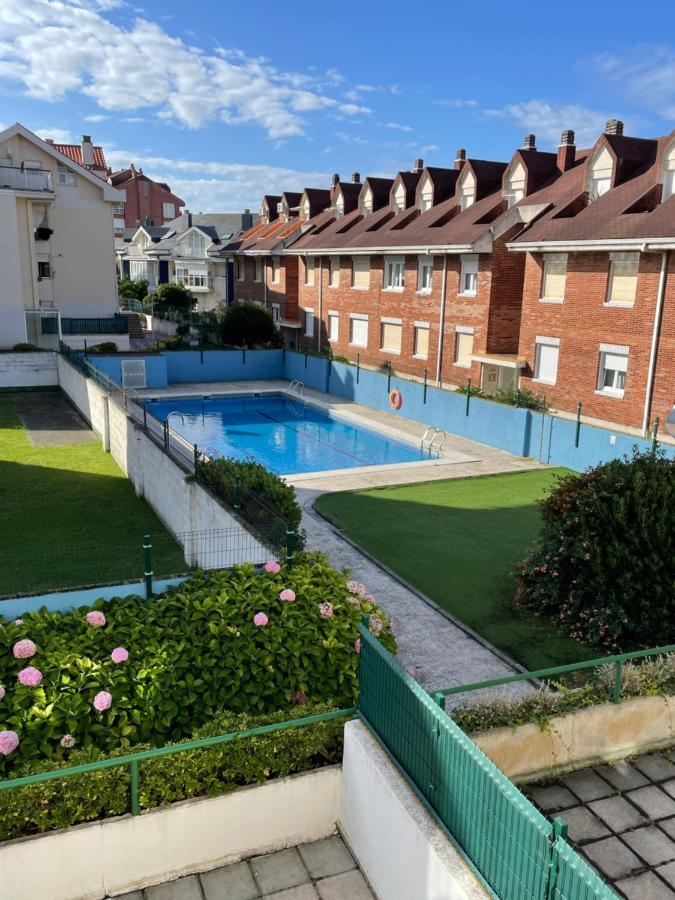 Apartamento Con Piscina Y Wifi A 100 Metros De La Playa En Somo Exterior foto
